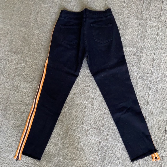 CARMAR black denim with zippers down side - Picture 3 of 3